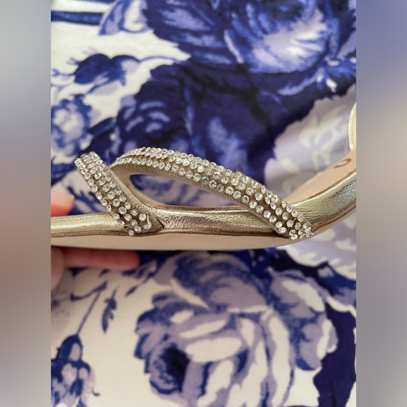 Sam Edelman Ronan Gold Strappy Sandals - Picture 13 of 15